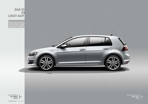 Katalog zum Golf - Volkswagen AG