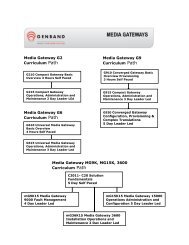 Media Gateway G6 Curriculum Path Media Gateway G2 ... - Genband