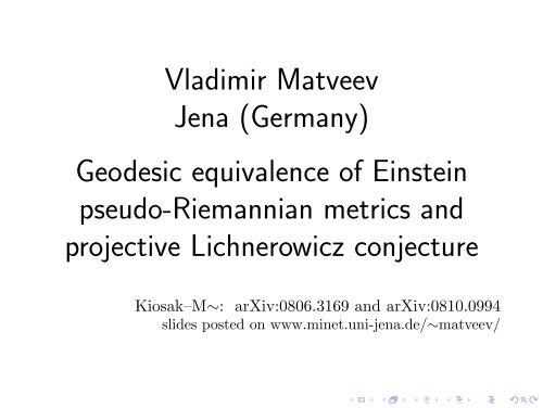 Projective transformation of pseudo-Riemannian manifolds