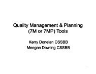 (7M or 7MP) Tools - ASQ Long Island Section
