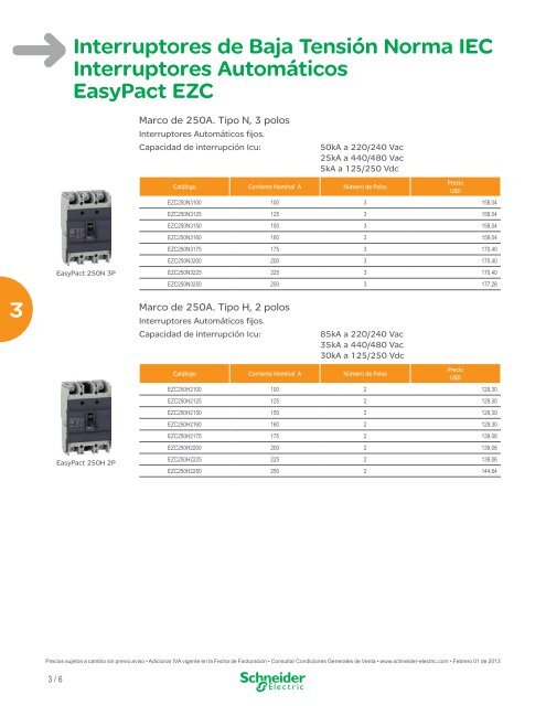 Lista de Precios General Ecuador 2013 (pdf) - Schneider Electric