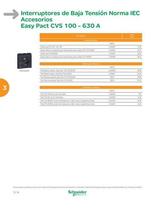 Lista de Precios General Ecuador 2013 (pdf) - Schneider Electric