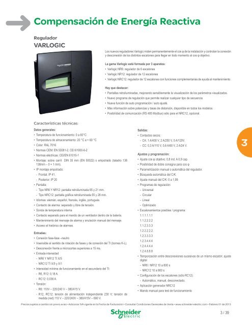 Lista de Precios General Ecuador 2013 (pdf) - Schneider Electric