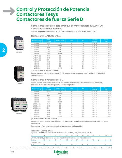 Lista de Precios General Ecuador 2013 (pdf) - Schneider Electric