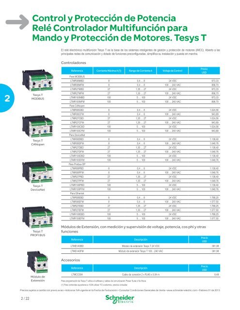 Lista de Precios General Ecuador 2013 (pdf) - Schneider Electric