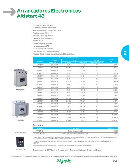 Lista de Precios General Ecuador 2013 (pdf) - Schneider Electric