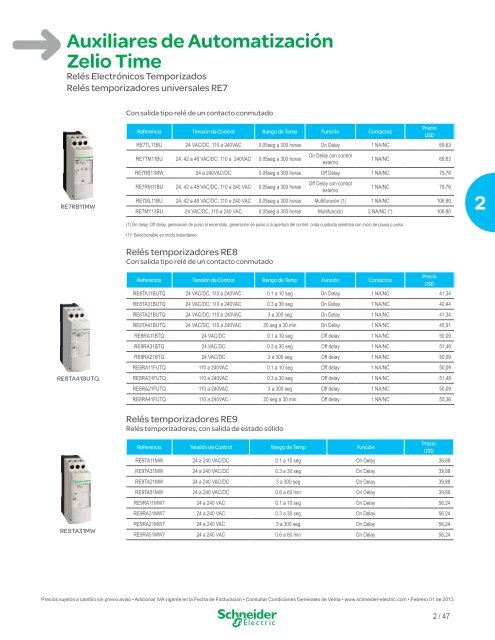 Lista de Precios General Ecuador 2013 (pdf) - Schneider Electric