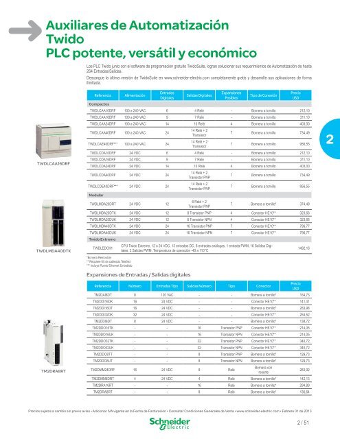 Lista de Precios General Ecuador 2013 (pdf) - Schneider Electric