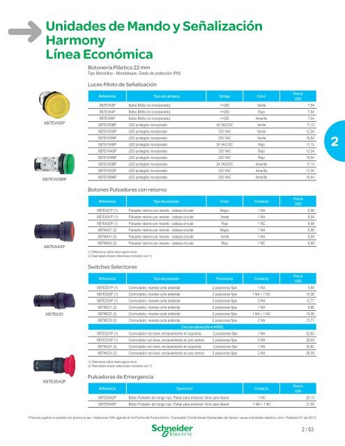 Lista de Precios General Ecuador 2013 (pdf) - Schneider Electric