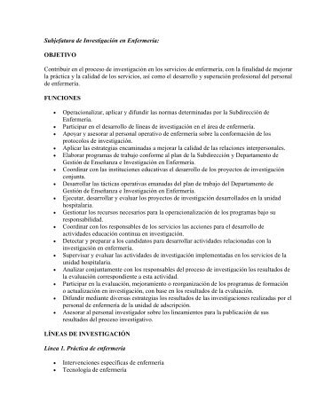 Subjefatura de Investigación en Enfermería - Hospital General de ...