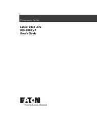 Eaton 9130 UPS (700-3000 VA) User's Guide
