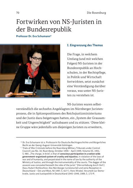 Die Rosenburg - Unabhängigen Wissenschaftlichen Kommission