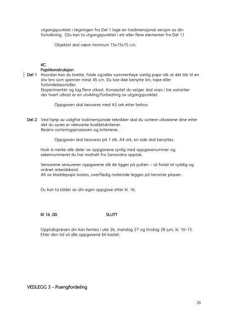 opptaksrapport 2011 - Arkitektur- og designhÃ¸gskolen i Oslo - AHO