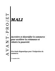 Mali - Enhanced Integrated Framework (EIF)