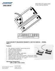 high security balanced magnetic switch series -- model mss-1