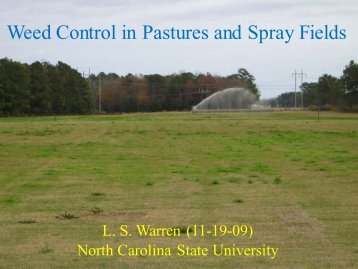 Weed Control in Pastures and Spray Fields - TurfFiles - North ...