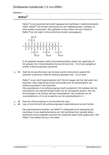 4 Nafion - VWO-Examens