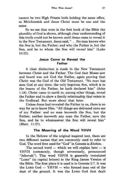 Is God A Trinity PDF - Church of God Faithful Flock