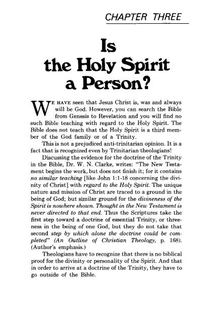 Is God A Trinity PDF - Church of God Faithful Flock