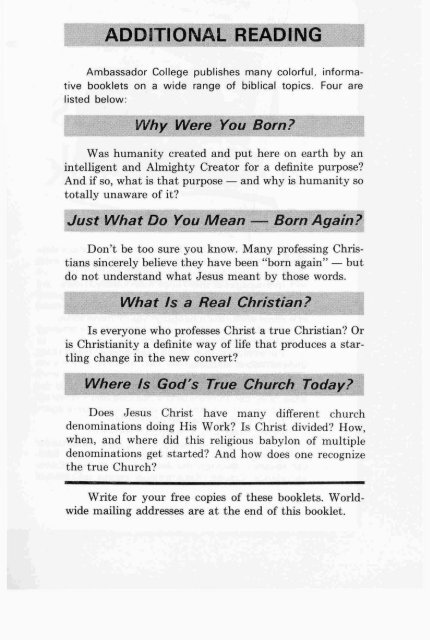 Is God A Trinity PDF - Church of God Faithful Flock