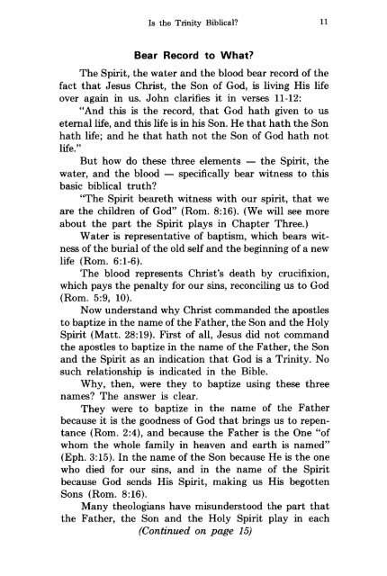 Is God A Trinity PDF - Church of God Faithful Flock