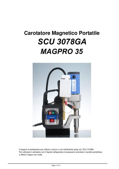 MAGPRO 35 ITALIANO - Sicutool