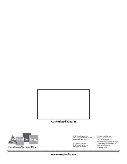 Features and Descriptions - Wiley Systems