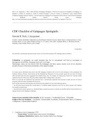 CDF Checklist of Galapagos Springtails - CDF Galapagos Species ...