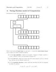 A Turing-Machine model of Computation - Zoo