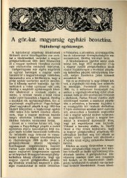 (+ adatok az USA-bÃ³l): 1932 - Byzantinohungarica - GÃ¶rÃ¶g Katolikus ...