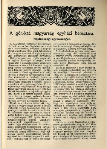 (+ adatok az USA-bÃ³l): 1932 - Byzantinohungarica - GÃ¶rÃ¶g Katolikus ...