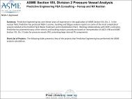 ASME Section VIII, Division 2 Pressure Vessel Analysis - Predictive ...