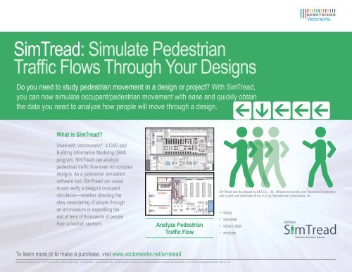 SimTread: Simulate Pedestrian Traffic Flows Through ... - Vectorworks