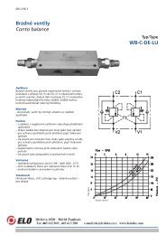 Brzdné ventily Conto balance WB-C-DE-LU