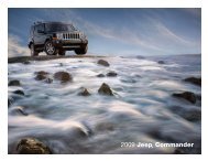 2009 JeepÃ‚Â® Commander - US cars technologie