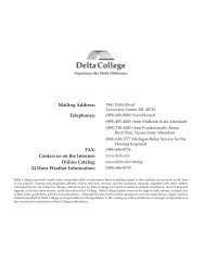 Online Catalog - Delta College