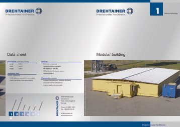 Data sheet Modular building - Drehtainer.com