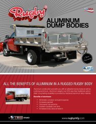 Aluminum Dump BoDies - Stonebrooke Equipment