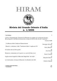 Rivista del Grande Oriente d'Italia n. 1/2006 - Esonet.org