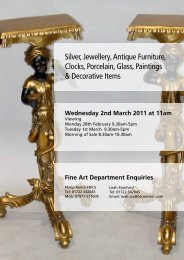 Silver, Jewellery, Antique Furniture, Clocks, Porcelain ... - Auction Mart