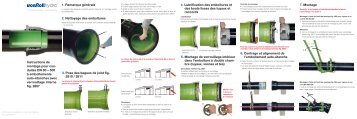 Instructions de montage pour con- duites DN 80  - vonRoll hydro