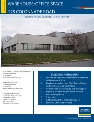 125 Colonnade Road - Flyer Print.indd - Colliers International