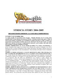 STRISCIA STORY 2004-2005 - Striscia la Notizia