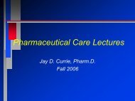 Pharmaceutical Care PowerPoint Lectures