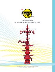 Purchasing Guide for Wellhead & Christmas Tree ... - Stream Flo