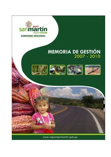 Memoria de GestiÃ³n Institucional 2007 â 2010 PÃ¡gina 1 - Gobierno ...