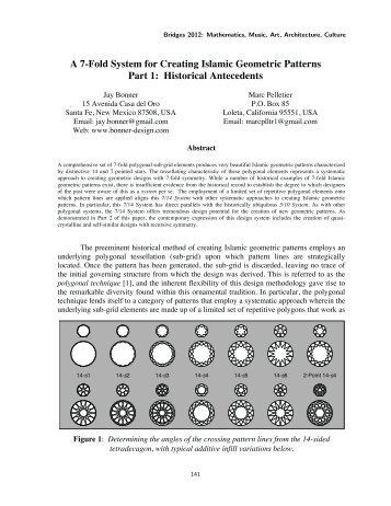 ! A 7-Fold System for Creating Islamic Geometric Patterns Part 1 ...