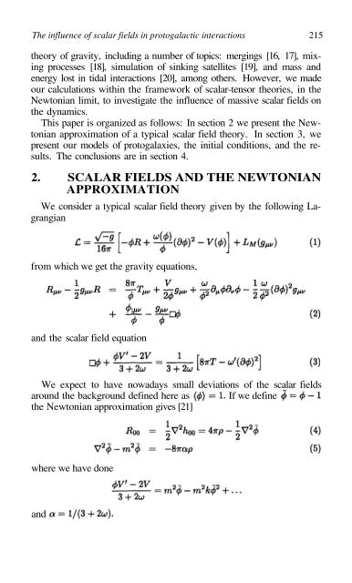 Exact Solutions and Scalar Fields in Gravity - Instituto Avanzado de ...