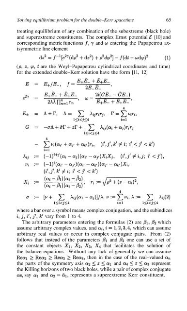 Exact Solutions and Scalar Fields in Gravity - Instituto Avanzado de ...