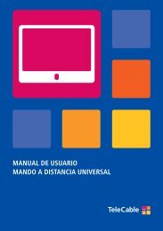 manual de usuario mando a distancia universal - Telecable